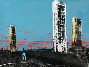 Say Goodbye to the City / kombinirana tehnika / 70x90 cm / 2003.